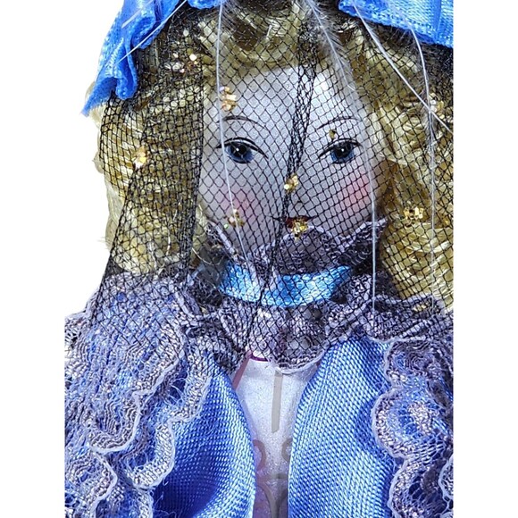Vtg Kurt S. Adler The Mystique Collection Glass Ornament 8" Lady Victorian Dress - Picture 3 of 8